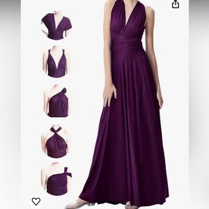 Clothink Convertible Halter Maxi Dress